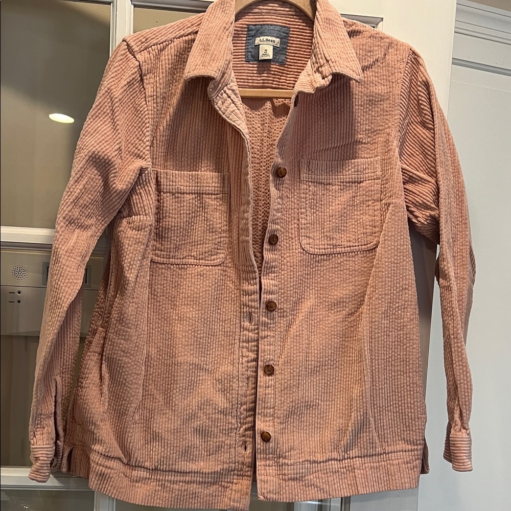 L.L. Bean Light Pink Corduroy Jacket
